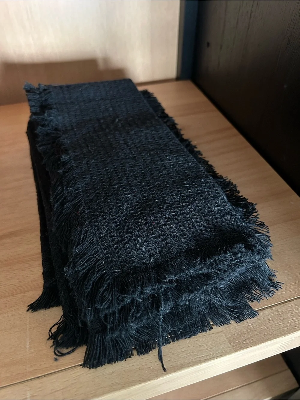 Black Fringe 100% Cotton Napkins - Set of 4